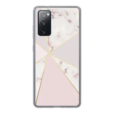 Produktbild von MuchoWow® Handyhülle Schutzhülle Hülle für Samsung Galaxy S20 FE Marmor - Gold - Rosa Silikon Softcase Handy Hülle - Abdeckung