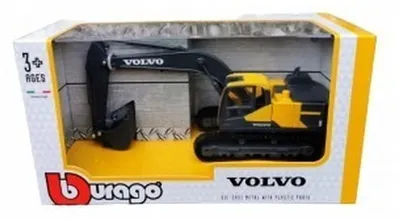 Immagine prodotto di Bburago Modello 1:50 Volvo EC220E Escavatore giallo e grigio
