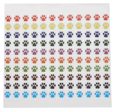 Productafbeelding van Sticker met sterren - 120 stuks in diverse kleuren, 9 mm
