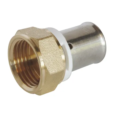 Produktbild von SOMATHERM FOR YOU – Pressfitting – Zuverlässig, einfach und schnell zu montieren – Drehmutter 15/21 – PER Ø12