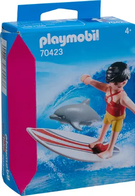 Produktbild von Einheitsgröße|PLAYMOBIL® Surferin mit Delfin 70423