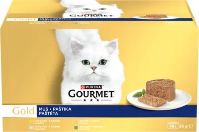 Produktbild von PURINA GOURMET GOLD Mousse, Geschmacksmischung, 48 x 85 g