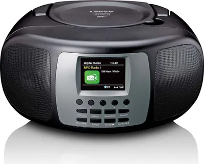 Produktbild von Lenco SCD-860BK - Tragbares DAB+/FM-Radio mit Bluetooth®, CD-Player und großem LCD-Farbdisplay - Schwarz