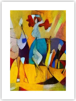Produktbild von Poster - Poster ohne Rahmen - Abstraktion modern - 30x40 cm - Wand Bild - Wanddeko - Wandbilder - Kunstposter - Wandposter - Bilder - Kunstdruck - Wanddekoration - Wandbild - P2XPA30x40-3455
