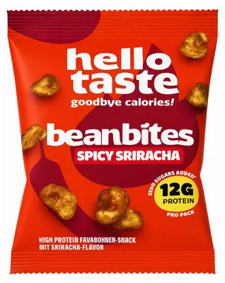 Produktbild von hellotaste beanbites Spicy Sriracha 50g