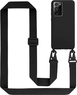 Obrázek produktu pro Cadorabo Ochranné pouzdro pro Samsung Galaxy NOTE 20 PLUS Case v černé barvě Pouzdro na mobilní telefon s řetízkem Délka nastavitelného řemínku na šňůru