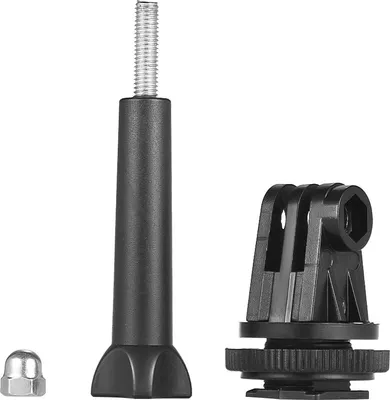 Image de Vis de trépied d'Andoer pour agir l'adaptateur de montagne de chaussure de flash d'appareil-photo pour la session de GoPro, les appareils-photo d'action de héros 6 5 4 3+ 3 pour l'appareil-photo d'action d'Andoer la lumière d'anneau de LED pour l'appareil-photo de DSLR