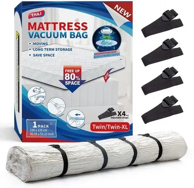 Produktbild von 10 Vakuumbeutel, 5 Jumbo & 5 Groß, für Kleidung und Bettwäsche, platzsparend und wiederverwendbar