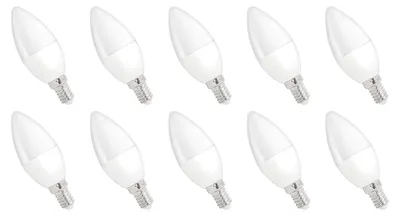 Produktbild von Spectrum E14 LED Kerzenlampe 4W 320lm 3000K Warmweiß 230V 10 Stück