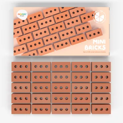 Image de Mini blocs en silicone 25 pièces pour un jeu créatif