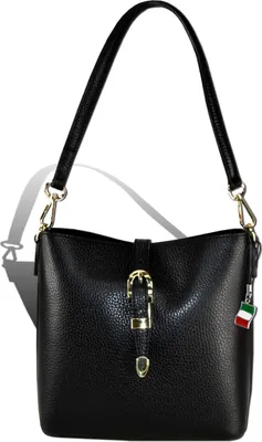 Image de Florence Femme Sac à bandoulière en cuir Sac noir D2OTM812S