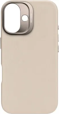 Immagine prodotto di Decoded, Cover in pelle antiurto per iPhone 16 compatibile con MagSafe, giallo grigio