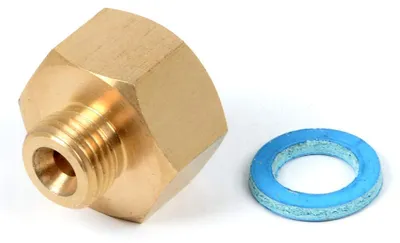 Gaskookplaat Messing 1/2" x 1/4" Überführung