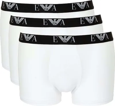 Produktbild von Emporio Armani Herren Boxershorts 3er Pack | Trunk Bold Monogram Größe XXL Farbe 3 x Weiß EM000259 AF14131
