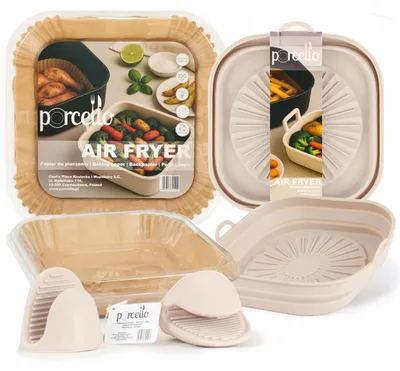 Obrázek produktu pro porcello Forma silikonová a papír na pečení pro horkovzdušnou fritézu