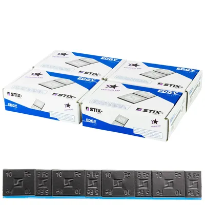 Produktbild von 200 Streifen STIX Klebegewichte 60G (5+10G), Stahl, verzinkt, schwarz