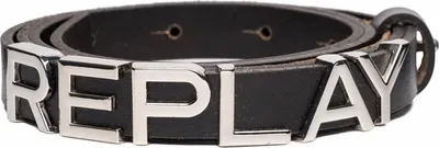 Produktbild von REPLAY Leder Gürtel Logo Belt W95 Black Brown braun