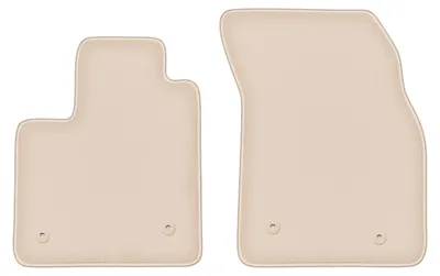 Produktbild von DURBAN Beige Velours-Fußmatten vorne für Ford Focus MK4 Schrägheck, Limousine, Kombi, Turnier, Turnier Active (2018-)