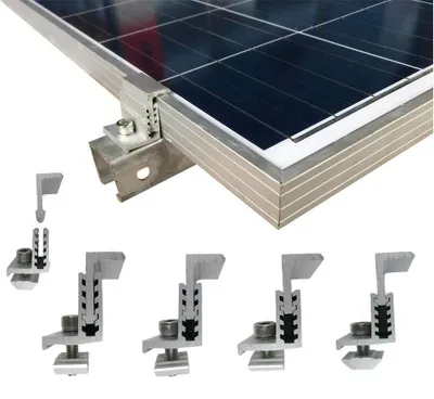 Solarpanel-Montage Z-Halterung 4er-Set verstellbar 3,51–5 cm Aluminium