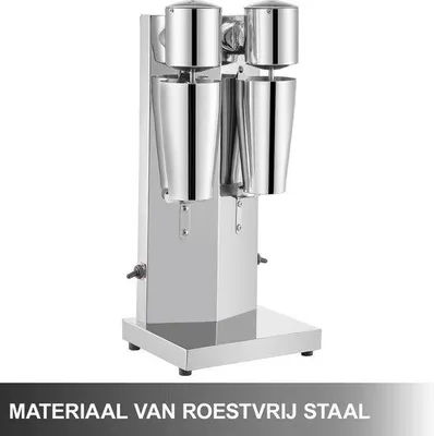 Image de Shaker électrique avec 2 verres - 0,8 l - 180 W - Argent
