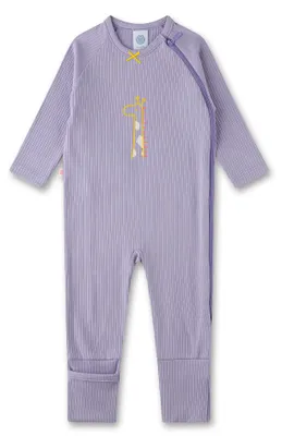 Produktbild von Sanetta Baby-Strampler lila Giraffe 50