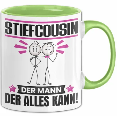 Produktbild von Stiefcousin Tasse Geschenk für Stiefcousin Der Mann Der Alles Kann Geschenkidee zum Geburtstag (Grün)