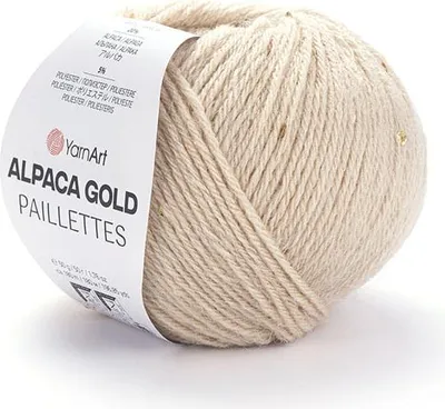 Obrázek produktu pro Příze Alpaca Gold Sequin 10 x 50 g 9302