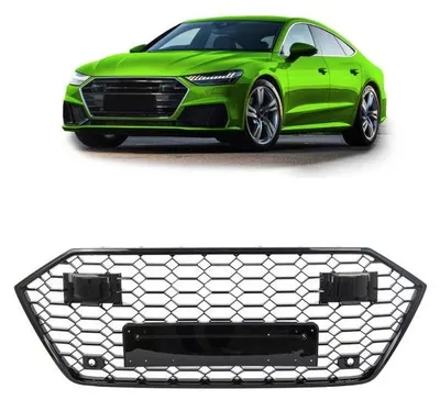 Produktbild von Wabengrill Kühlergrill schwarz glanz passt passend für Audi A7 C8 ab 2018 kein RS7