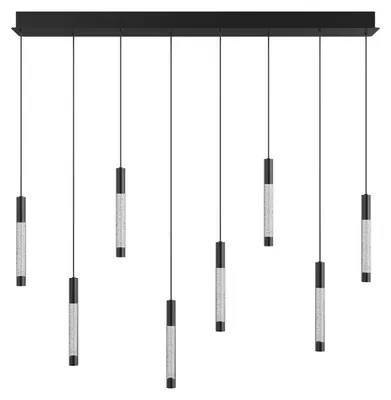 Image de Suspension - noir - Alisio -  verre métal - lampe design - LED - 4581ZW - Steinhauer