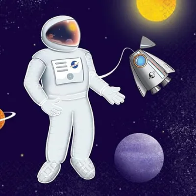 Produktbild von 16 Up in Space Servietten 33cm