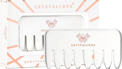 Produktbild von CRYSTALLOVE Cryo-Eiskamm - Massagekamm für Kopfhaut und Körper aus Edelstahl