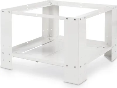 Waschmaschinen-Sockel 60,3x60,3x40 cm Metall weiß