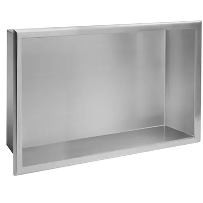 Immagine prodotto di Mensola Bagno Rea 2 30X45X10 Brush Steel