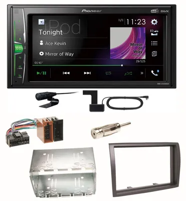 Produktbild von Pioneer DMH-A3300DAB Bluetooth DAB+ USB Einbauset für Fiat Ducato Boxer Jumper