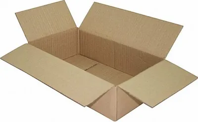 Produktbild von 25x Faltkarton 350x200x90mm 1-wellig Dickwelle braun