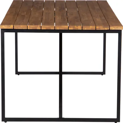 Produktbild von home24 Gartentisch - Akazie Massiv / Stahl - Braun / Schwarz