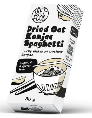 Produktbild von MAKARON (TROCKENER KONJAK - HAFER) SPAGHETTI, GLUTENFREI, 80 g - DIÄTNAHRUNG