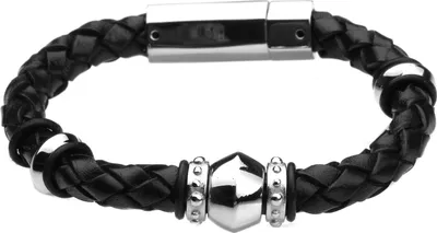 Produktbild von Leder Armband Dekor mit Edelstahl-Verschluss