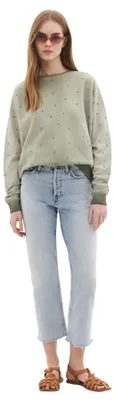 Produktbild von Sweatshirt mit Rundhalsausschnitt, Khaki, S