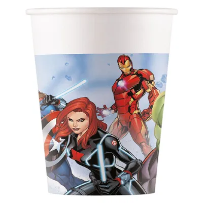 Zdjęcie produktu dla Kubeczki papierowe Avengers 200 ml, 8 szt.
