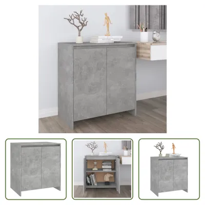Produktbild von The Living Store Sideboard Betongrau 70x41x75 cm Holzwerkstoff