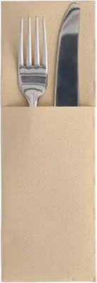 Image de PAPSTAR 89415 PAPSTAR Pochette à serviettes "ROYAL Collection", sable