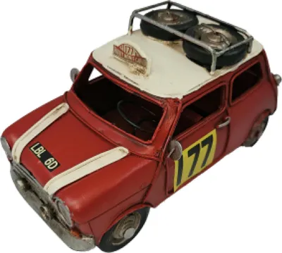 Produktbild von DynaSun Auto Car 1804E-7176 23cm aus Metall, Vintage Automodell Oldtimer Retro
