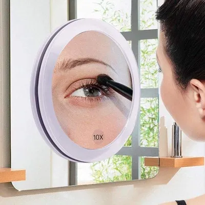 Produktbild von Famanu Vergrößerungsspiegel 10er Set mit 3 Saugnäpfen - 15 cm rund