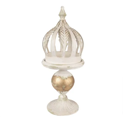 Produktbild von Clayre & Eef Dekoration Krone Ø 22x53 cm Beige Metall