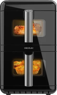 Image de Cecotec A01_EU01_109325 friteuse Double 12 L Autonome 2900 W Friteuse d’air chaud Noir