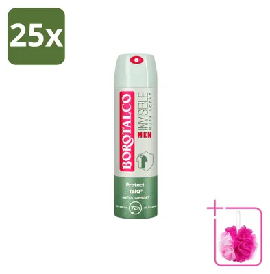Productafbeelding van 25 x Borotalco Men Musk Deodorantspray - 150 ml - Voordeelverpakking - 25 stuks