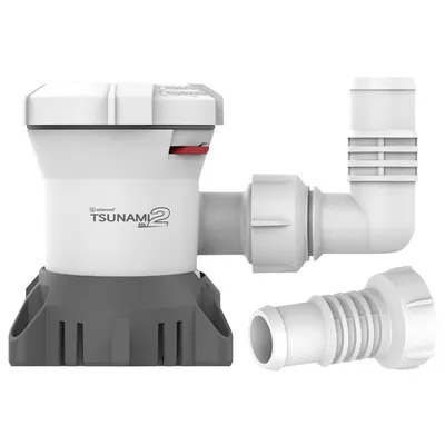 Image de Attwood Tsunami Mk2 1200 3120l/h 12v Pompe de cale Transparente 112 x 115 x 101 mm Transparente 112 x 115 x 101 mm