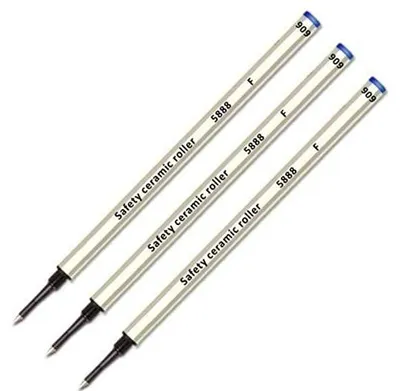 Productafbeelding van Pack van 3 blauwe keramische Rollerball vullingen