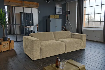Produktbild von KAWOLA Sofa NELE 3-Sitzer Cord beige